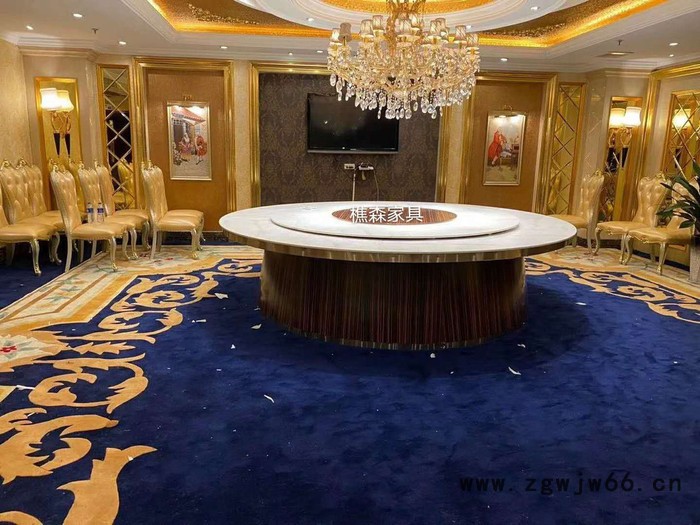 电动机芯 实木软包餐椅 酒店遥控餐台 贵州电动餐桌厂家图5