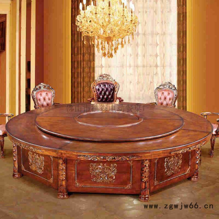 电动餐桌 电动椭圆桌 电动机芯 火锅电动餐桌 椭圆形电动餐桌图3