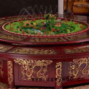 电动餐桌 电动椭圆桌 电动机芯 火锅电动餐桌 椭圆形电动餐桌图2