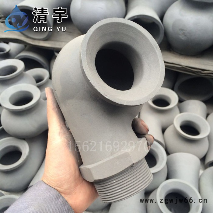 清宇碳化硅涡流喷嘴 脱硫塔喷头 碳化硅陶瓷喷嘴 蜗壳喷嘴 耐高温 耐腐蚀图4