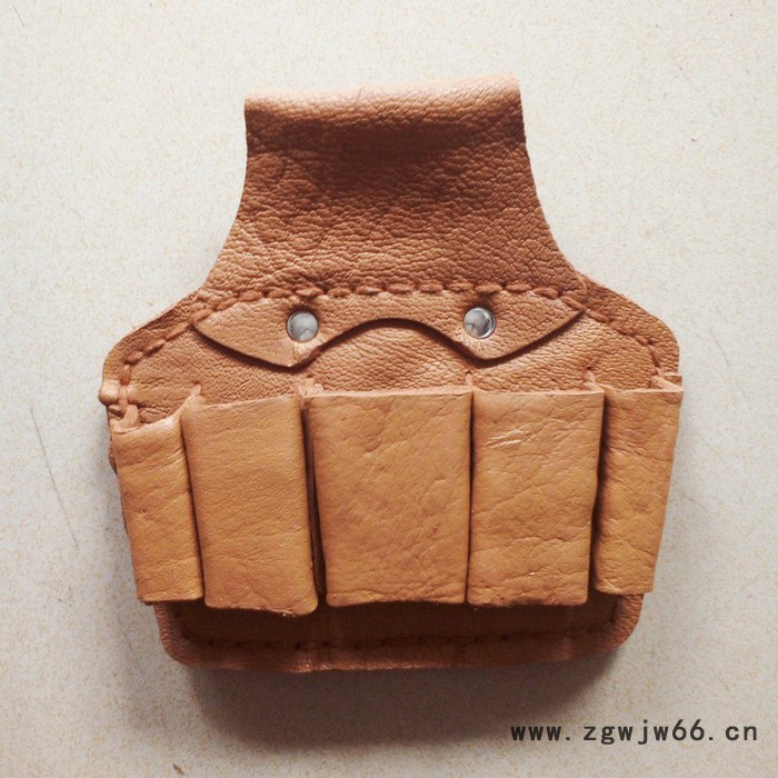 厂家批发供应 电工工具钳套 头层纯牛皮电工皮带 腰带 皮套工具包 工具组套皮五联图3