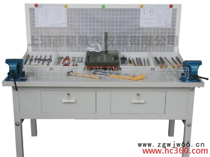 钳工桌-钳工实验台-教学实训设备【生产厂家】西瓯教学仪器ZQG-4 钳工实验室钳工桌台虎钳图2