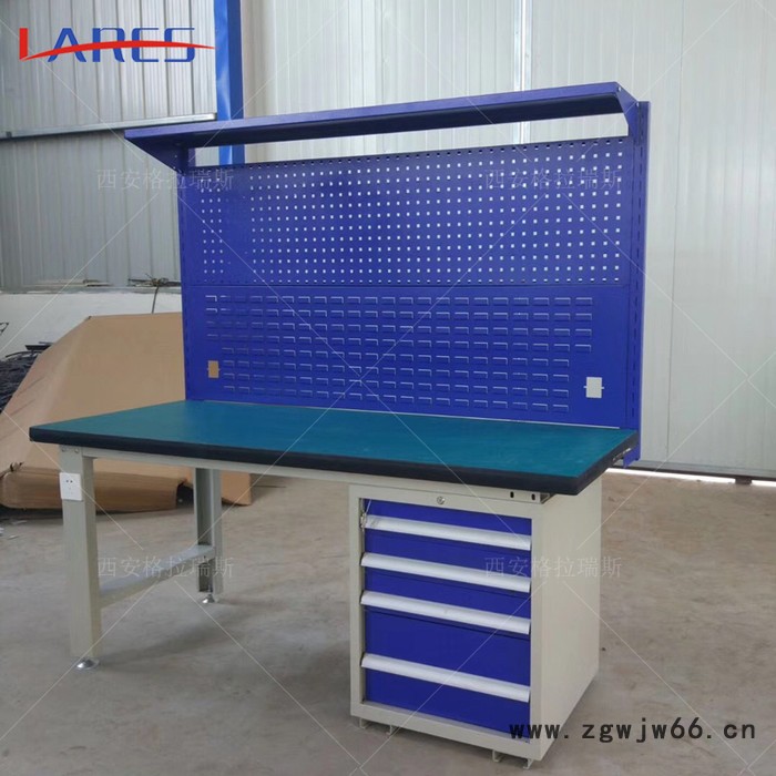 定制防静电工作台陕西西安钳工台厂家车间工作台流水线工作台图2