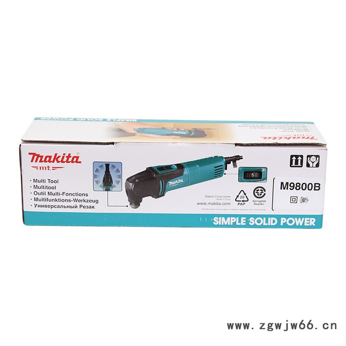 Makita牧田万用宝 打磨机 M9800B开槽机 220V切割机 修边机 家用木工工具 开槽机 220V切割机 修边机图2