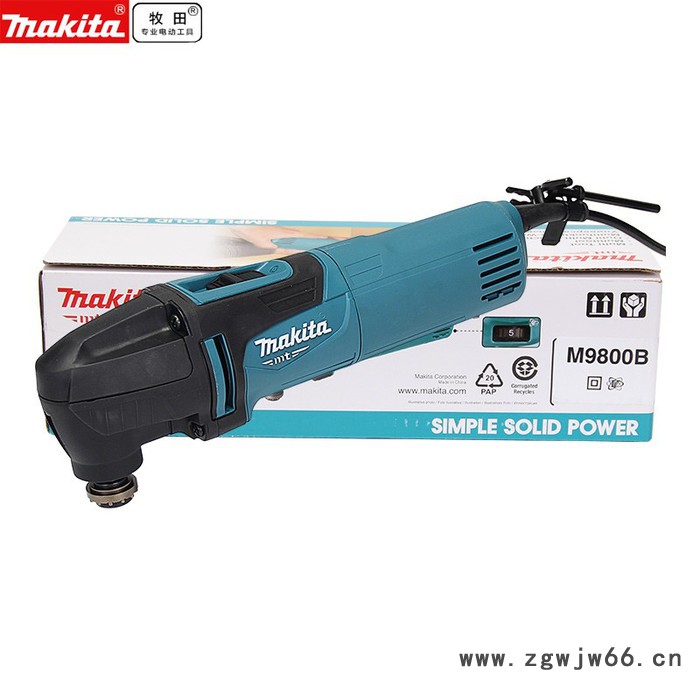 Makita牧田万用宝 打磨机 M9800B开槽机 220V切割机 修边机 家用木工工具 开槽机 220V切割机 修边机图5