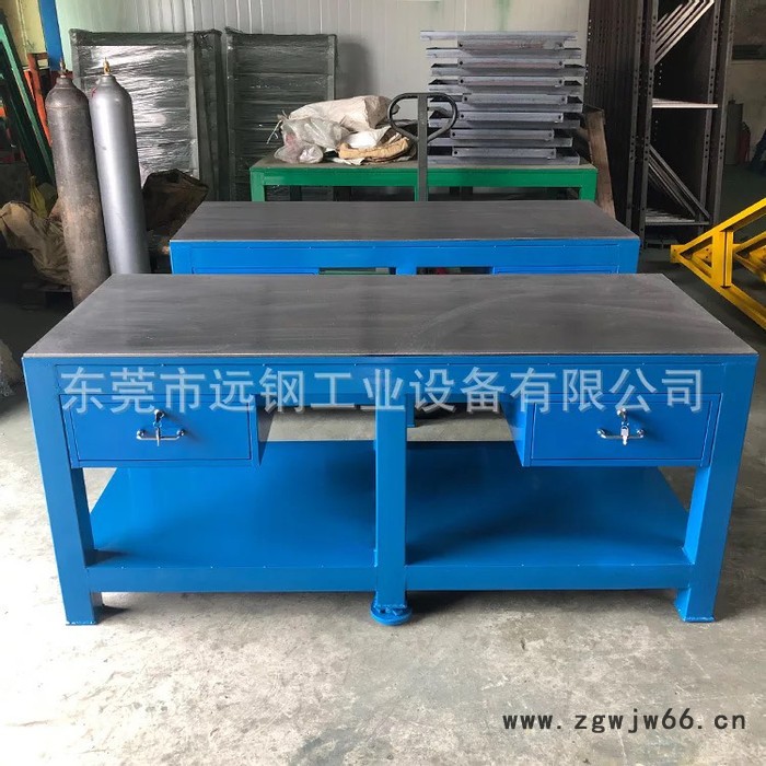 远钢重型模具维修工作台 水磨钢板钳工台 带抽屉飞模台**图2