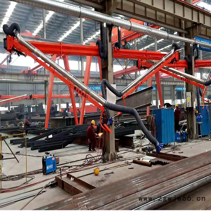 起重工具焊接吸尘臂 电动式悬臂送丝操作机配套焊烟净化器伸展灵活任意旋转图6