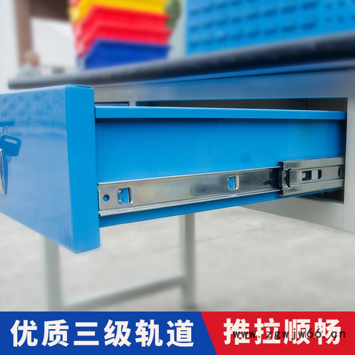 宁波震奥钳工台防静电工作台操作台流水线操作台日光灯检验台维修桌工作桌|可定做工作台图5