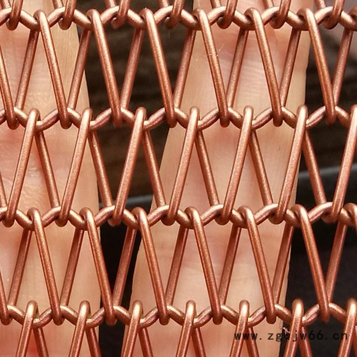 盘聚  金属垂帘网  金属装饰网  螺旋金属网帘  幕墙金属网帘图3