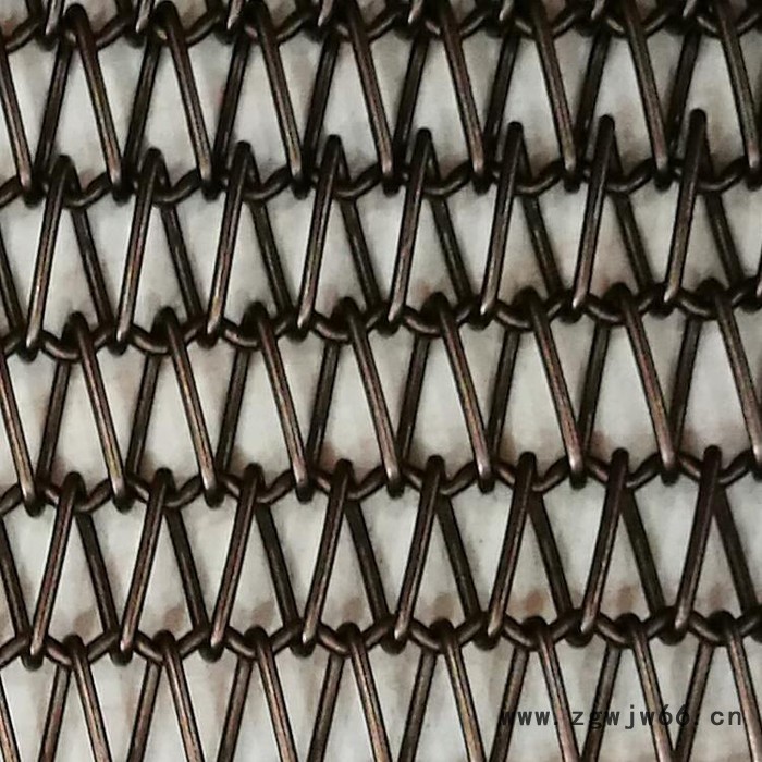 盘聚  金属垂帘网  金属装饰网  螺旋金属网帘  幕墙金属网帘图6