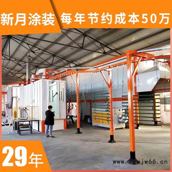 新月涂装 成都喷塑生产线厂家 金属网喷塑生产线图4