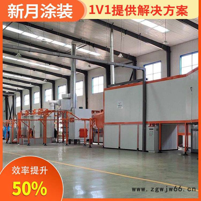 新月涂装 成都喷塑生产线厂家 金属网喷塑生产线图2