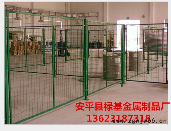 供应禄基按客户要求定做的金属网   护栏 护栏网   车间隔离网图7