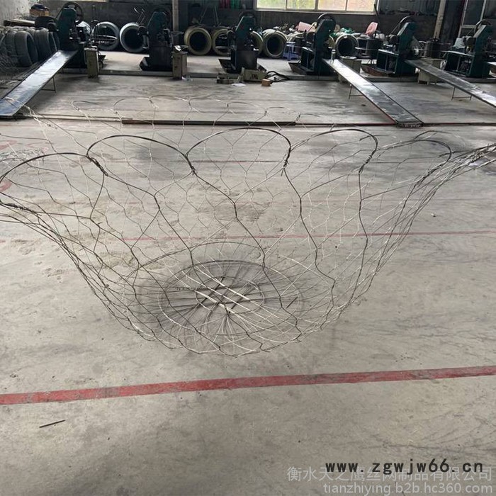 安平合金网兜厂家天之鹰 防汛吊网 抢险抛石网兜 金属网兜护岸图2