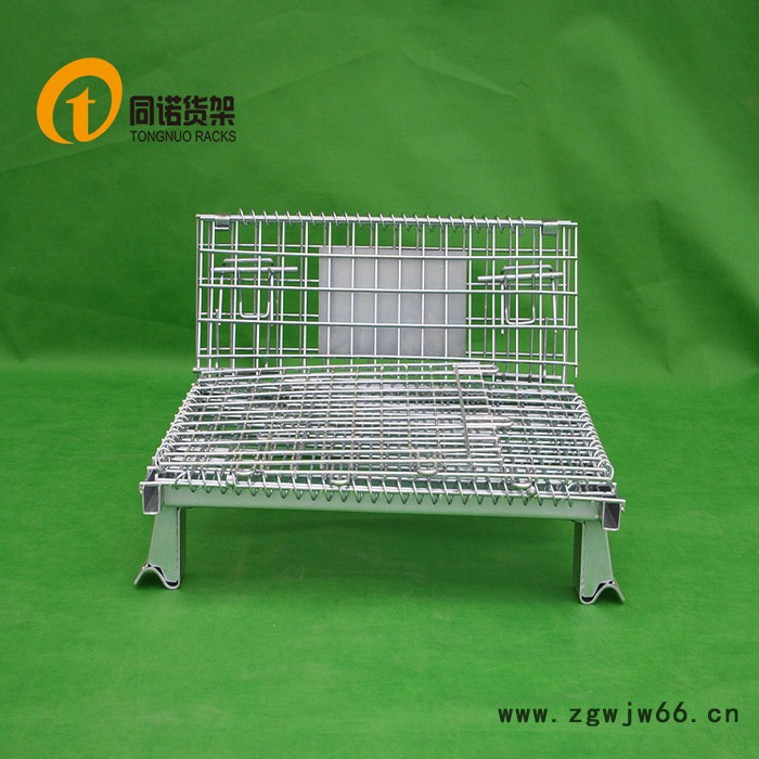 无为折叠式仓储笼 滁州金属网格仓储笼 同诺工厂价格 仓储笼图2