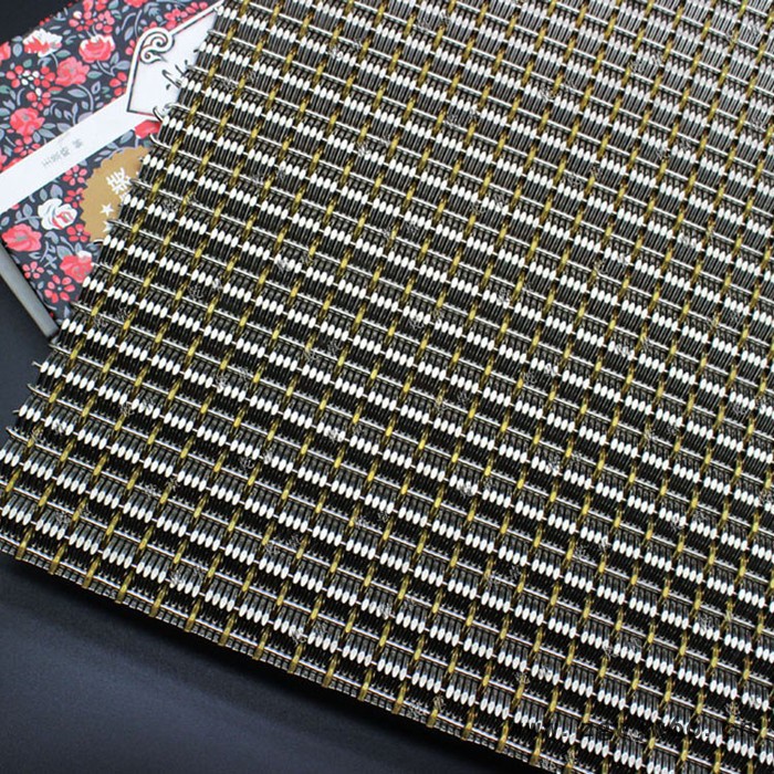 乾卓 电梯轿厢装饰金属网 不锈钢丝无缝编织网 编织防护网格 无缝金属编织网 夹丝玻璃金属网图2