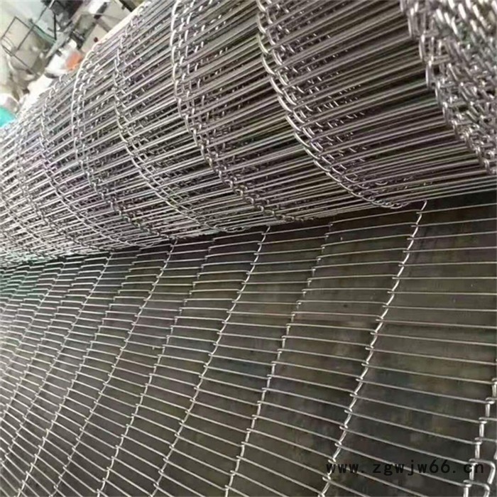 高温玻璃制品退火炉网带 挡板式网链输送带 热处理金属网带图6