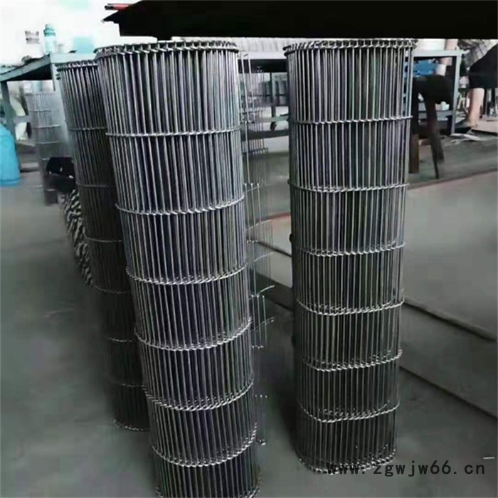 高温玻璃制品退火炉网带 挡板式网链输送带 热处理金属网带图3