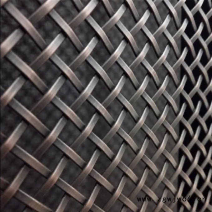 乾卓  可来回拉动隔断金属网 金属室内吊顶编织装饰网 经纬编织幕墙隔断网图5