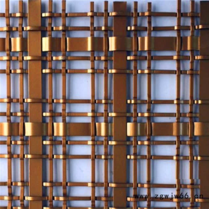 乾卓  可来回拉动隔断金属网 金属室内吊顶编织装饰网 经纬编织幕墙隔断网图8