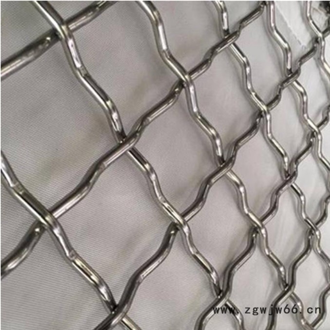 乾卓  可来回拉动隔断金属网 金属室内吊顶编织装饰网 经纬编织幕墙隔断网图2