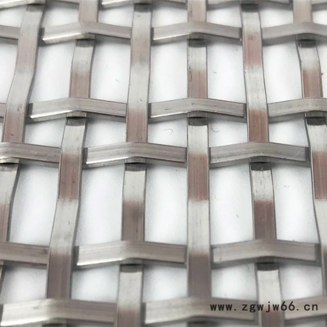 乾卓  可来回拉动隔断金属网 金属室内吊顶编织装饰网 经纬编织幕墙隔断网图7