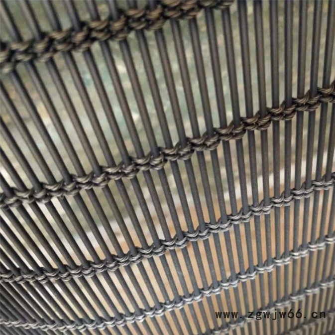 乾卓  可来回拉动隔断金属网 金属室内吊顶编织装饰网 经纬编织幕墙隔断网图6