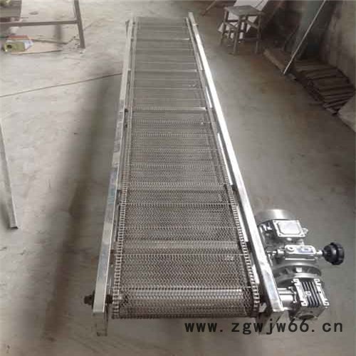 金属网带输送机耐用  大庆提升爬坡输送图4