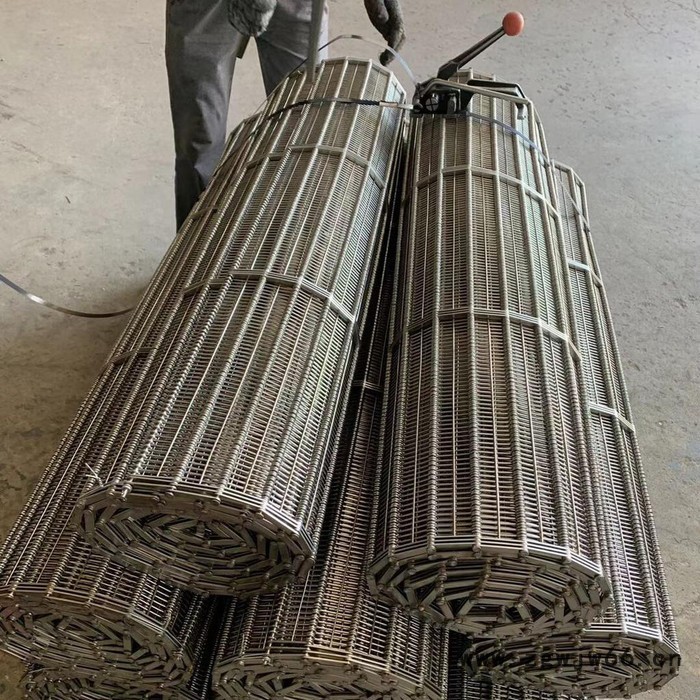 金属网链 工业输送带 马蹄链 金属片网带 长城网带图3