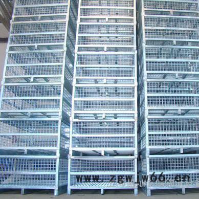 供应上海云彩金属网箱、金属料筐、仓储笼、铁板箱、手推车、金属料架、布袋车、轮胎架、金属网蓝、堆垛架、托盘图3