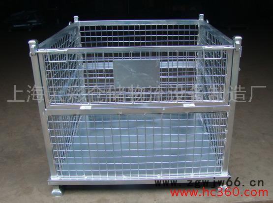 供应上海云彩金属网箱、金属料筐、仓储笼、铁板箱、手推车、金属料架、布袋车、轮胎架、金属网蓝、堆垛架、托盘图2