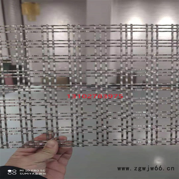 乾卓 金属装饰网帘铜丝网格玻璃夹层金属网格电梯轿厢装饰网安全防护网图8