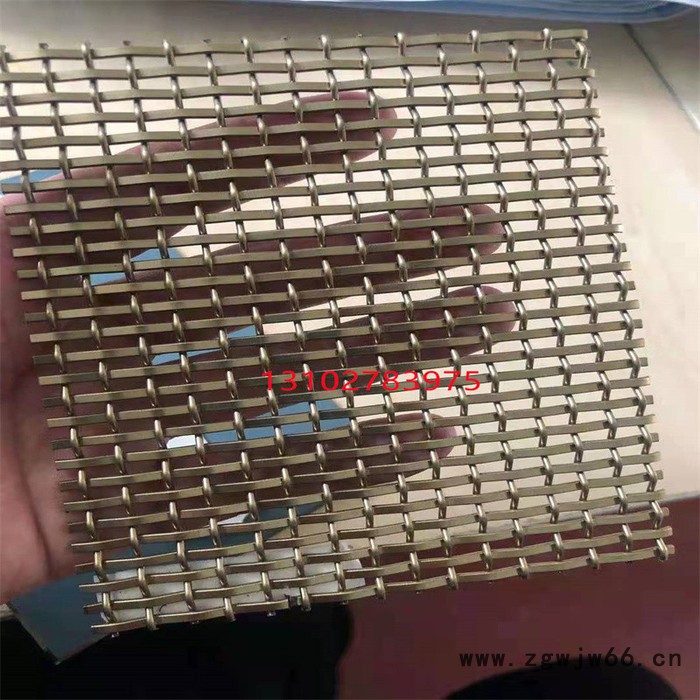 乾卓 金属装饰网帘铜丝网格玻璃夹层金属网格电梯轿厢装饰网安全防护网图7