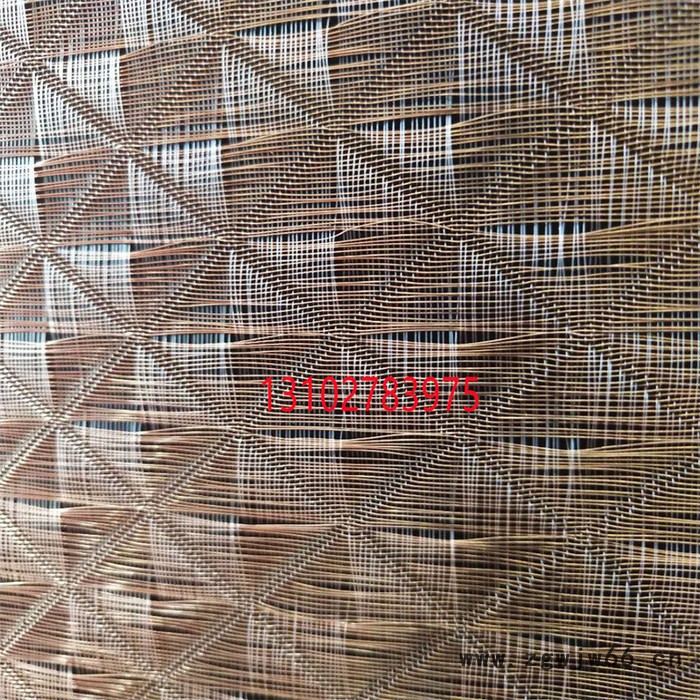 乾卓 金属装饰网帘铜丝网格玻璃夹层金属网格电梯轿厢装饰网安全防护网图2