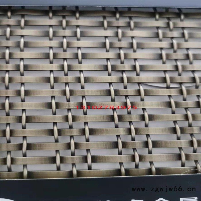 乾卓 金属装饰网帘铜丝网格玻璃夹层金属网格电梯轿厢装饰网安全防护网图4