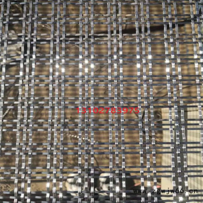 乾卓 金属装饰网帘铜丝网格玻璃夹层金属网格电梯轿厢装饰网安全防护网图5