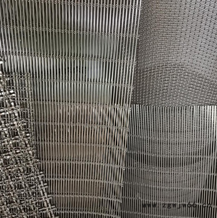 喷塑菱形装饰网   装饰金属网  金属网帘厂家直供图5
