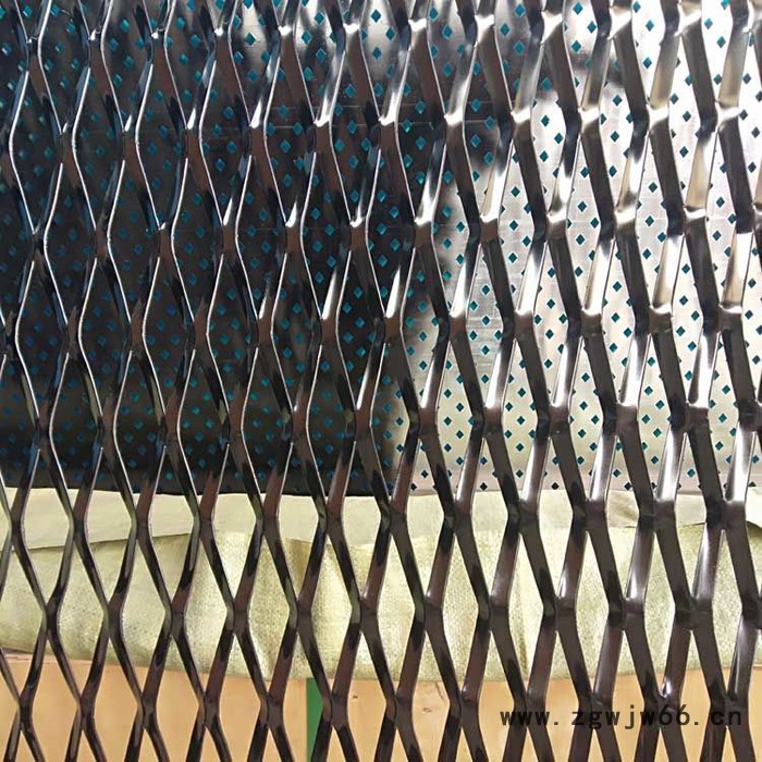 盘聚  4S店外墙金属网  厂家定做  镂空铝板网  菱形金属板网幕墙图3