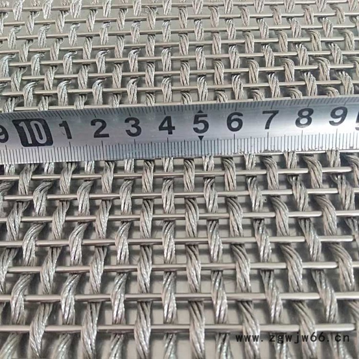 盘聚  直销  幕墙装饰金属网  合股绳网  钢丝绳编织网  金属装饰网图4