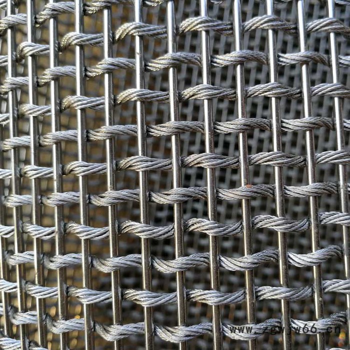 盘聚  直销  幕墙装饰金属网  合股绳网  钢丝绳编织网  金属装饰网图6