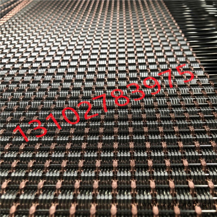 乾卓 金属装饰网帘不锈钢网格建筑装饰网仿竹编织金属网电梯装饰网格图7