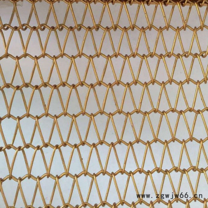 金属网屏风 金属网帘 勾花装饰网帘 邦特隆  欢迎选购图2