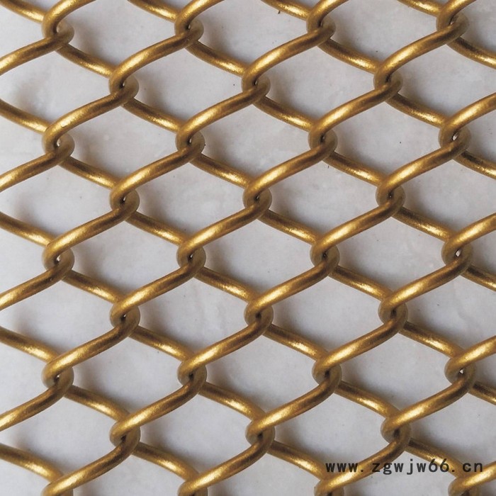 长义 厂家定制 多色可选 金属烤漆幕墙装饰网 勾花垂帘网 金属网帘图3