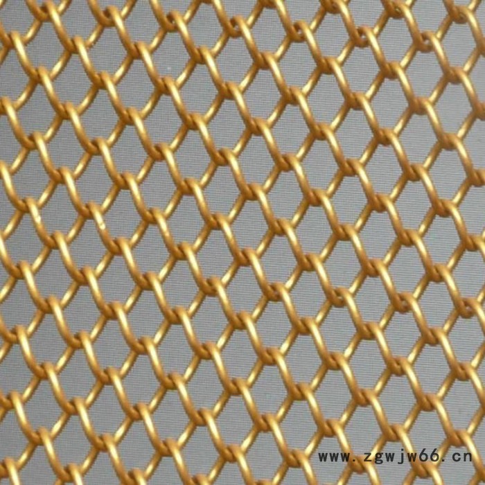 长义 厂家定制 多色可选 金属烤漆幕墙装饰网 勾花垂帘网 金属网帘图4