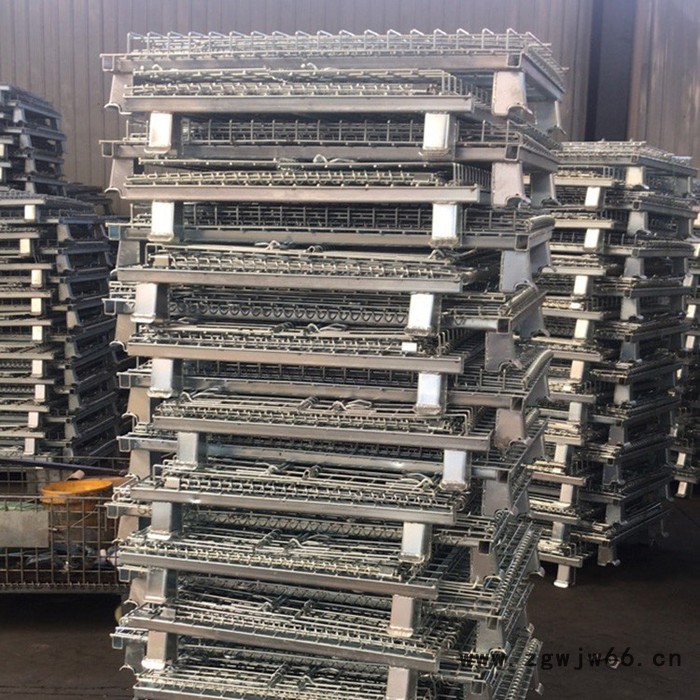厂家供应 折叠式仓储笼 金属网格箱 金属料箱图5