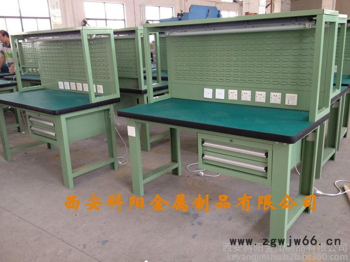 科阳工作台ky-2 流水线工作台 双面带灯工作桌 防静电工作台单面工作桌 钳工工作台 钳工桌维修厂维修台操作台图7