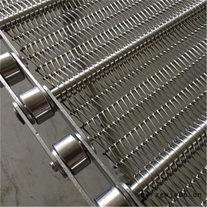 链条式金属网链 果蔬清洗烘干输送带 耐高温304不锈钢挡板式网带图2
