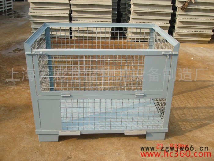 供应网格箱、仓储笼、金属网箱、金属网筐、仓库笼、堆垛架、物流台车、轮胎架、铁板箱、手推车、工位车、移动货架、笼车图1