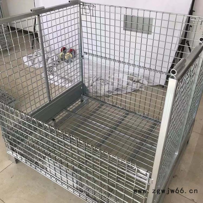 金属网箱 仓库车间周转箱 折叠定制金属储物笼 固达 大量现货图5