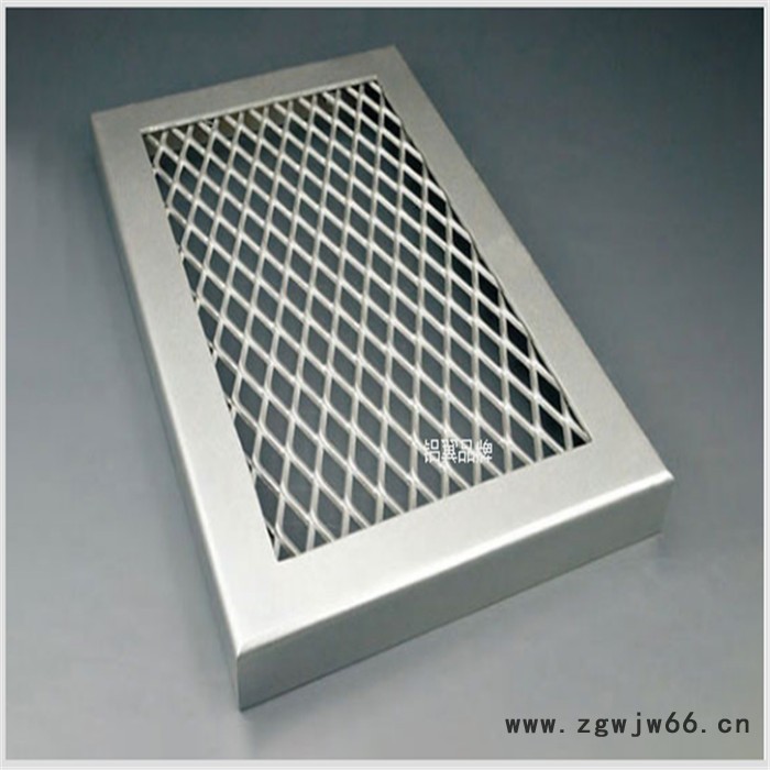 装饰金属网 氟碳喷涂铝板扩张网 张拉网铝板 吊顶铝单板网图3